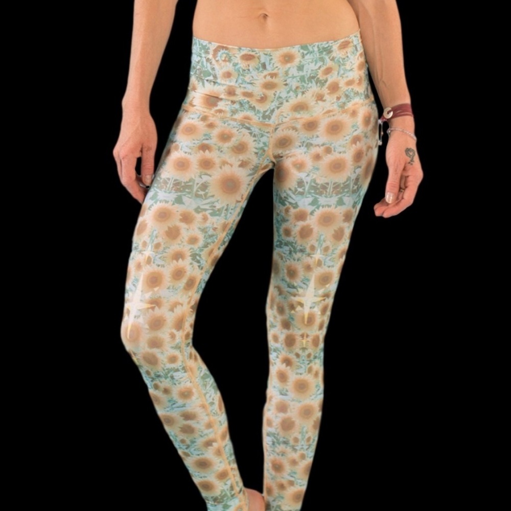 CLOSING SALE! TEEKI Yoga Leggings Sunflower XS